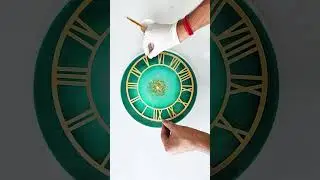 Resin Casting Clock Mini Process Video