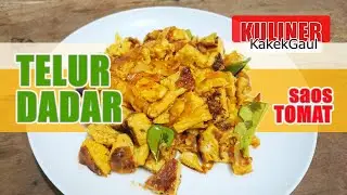 RESEP & CARA MEMASAK TELUR DADAR SAOS TOMAT masakan RUMAHAN