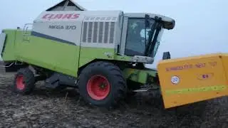 клаас мега 370 уборка подсолнечника жатка санмастернео