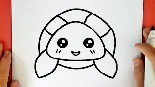 HOW TO DRAW A CUTE TURTLE