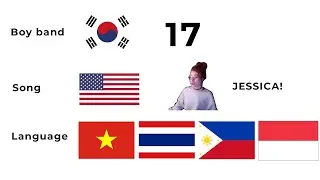 Korean Boyband Parodying American Song in Vietnamese, Thai, Tagalog, and Indonesian