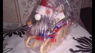 Санки из картона для конфет!