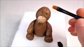 Make a 3D fondant Teddy bear