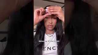 Cut a bang on a glueless wig 🤩 Wig link in my bi0. #allovehair #shorts #bodywave #gluelesswig