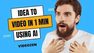 Convert Any IDEA into VIDEO with VideoZen's Generative AI | Text to Video