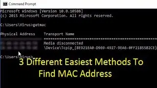 How To Find MAC Address On Windows || Find The MAC Address of Desktop or Laptop
