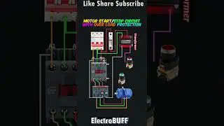 Motor Start-Stop + Overload Protection Connection 