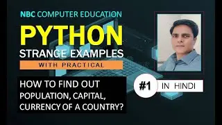 Ex1 : Python Strange Example | Python In Hindi | Python  Exercise | By nbc