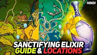[Hindi] How & Where To Get Sanctifying Elixir in Genshin Impact - All Locations!