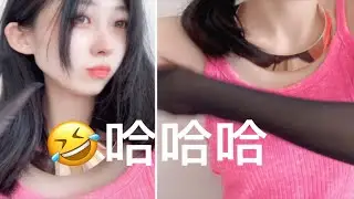 【 妹子丝袜手套拍挠腋窝  |  笑出腹肌 】