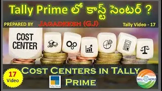 Cost Centers in Tally Prime