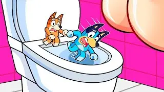 WE FALL IN A GIANT TOILET!