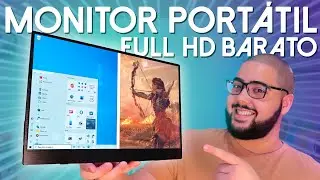 Me Surpreendi Com Este Monitor Portátil Full HD! É Barato e tem uma Imagem Linda!