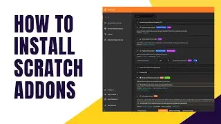 How To Install Scratch Addons