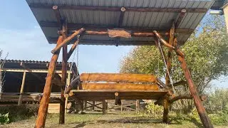 Все секреты и нюансы при изготовлении садовой качели!!