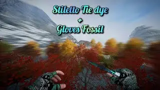 Stiletto Tye dye + Gloves Fossil