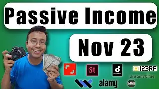 November 2023 Stock Photography Passive income | Photograhy Earnings as Non-Exclusive Contributor