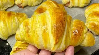 Круассаны, Как в Пекарне! Воздушно+Слоистая! Так легко и Бюджетно!