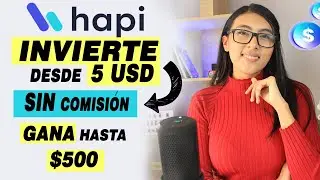 HAPI  un broker para INVETIR en acciones de USA ,en Latinoamérica sin comisión y desde 5 USD.