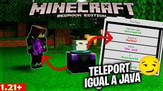 WAYPOINTS PARA MINECRAFT BEDROCK 1.21+ 😲 |  TELEPORT REVIEW COMPLETA