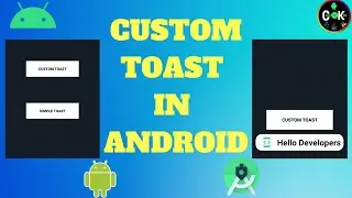 Custom Toast in Android studio Tutorial ||Implement your own toast in android-#25