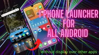 I phone launcher for all android phones | without display over other apps   #jinith_eranga