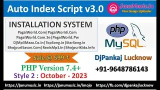 PagalWorld Script - Auto Index v3.0 - 2023 || Latest PHP Version 7.4 || JanuMusic || DjPankajLucknow