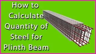How to Calculate Quantity of Steel for Plinth Beam | MDS | Civil Cube #civil #tutorial #beginners