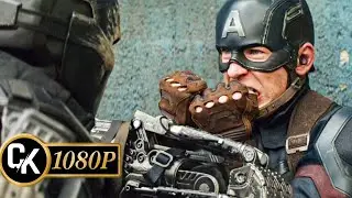 Captan America Vs Crosbones - Kaptan America Civil War (2016) | Full HD