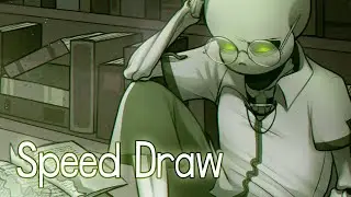 【Undertale】Accursed Sans - Speed Draw【SAI + PS】