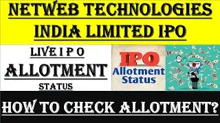Netweb IPO Allotment | Netweb IPO Allotment Status | Netweb Technologies IPO Check Allotment Status