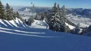 Brauneck Ski - Bergwasser am Brauneck bei Lenggries in Oberbayern