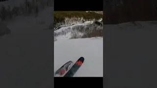 Фрирайд на Чегете. Выкат с Погремушки. Скрежет пухляка