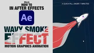 Wavy Smoke Motion Graphic Animation AFTER EFFECTS Tutorial