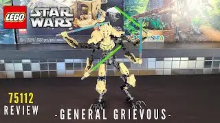 LEGO Star Wars General Grievous 75112 Review! We're Buildable Characters Really that Bad?