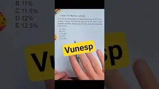 Easy VUNESP percentage question 
