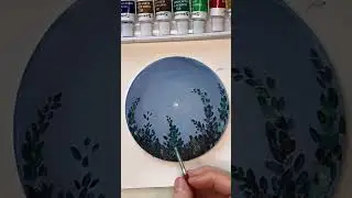 How to draw acrilic flowers on canvas step by step. Free art lesson. Drawing tutorial for beginners.