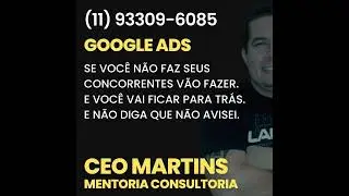 SE VOCÊ NÃO FAZ SEUS CONCORRENTES VÃO FAZER.E VOCÊ VAI FICAR PARA TRÁS.E NÃO DIGA QUE NÃO AVISEI.