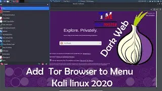 Add Tor browser to menu in  Kali linux  2020 | Dark Web | Tor | Tech Master | Kali Linux Tutorial 08