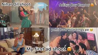 Aditya Roy Kapoor ke sath shoot 🥹|| Hoardings lage pehli baar 🧿||