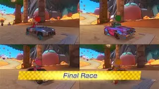 Yoshi 4 Player | Mario Kart 8 Deluxe | 4K