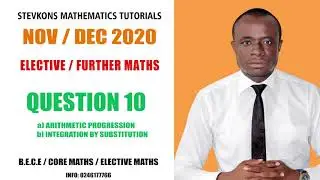 NOV/DEC 2020 Q10: ELECTIVE / FURTHER MATHS