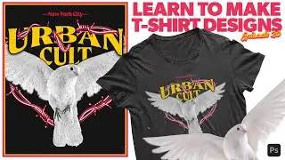 T-SHIRT DESIGN TUTORIAL Adobe Photoshop (Merch Design Ep.21)