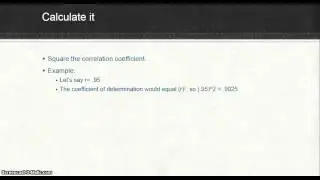 AP Stats: The Coefficient of Determination