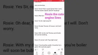 Rosie the cute engine lines for Mike Productions40