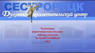«Чудотворная мироточивая икона Государя побывала проездом на Святой Тамбовской земле» в рамках перед