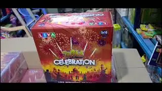 Liya Fireworks Wild Celebration 5X10=50 Shots V Shape Lazer Shots for Grand Wedding & Special Events