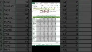 Excel Interview Question Students Marksheet in Excel #excel #exceltips #exceltutorial #msexcel