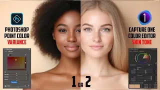 Point Color or Skin Tone Uniformity—Best Pro Way to Equalize Skin Tone | Photoshop vs Capture one