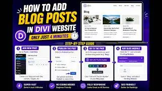 How to add blog posts in divi wordpress website  only just in 4 minutes